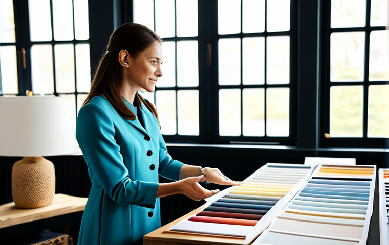 실내건축 실기 시험에서 사용하는 도구들 - **Professional Architect at Work:** A fully clothed, professional architect in appropriate attire st...