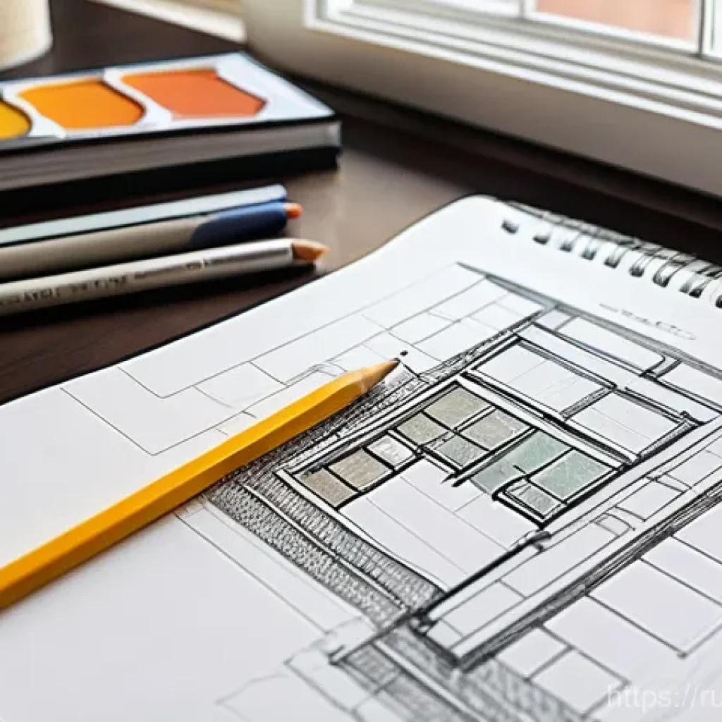 실내건축기사 실기 시험 기출문제 - **Creative Conceptualization: The Designer's Sketchbook**
A vibrant image of a female interior d...