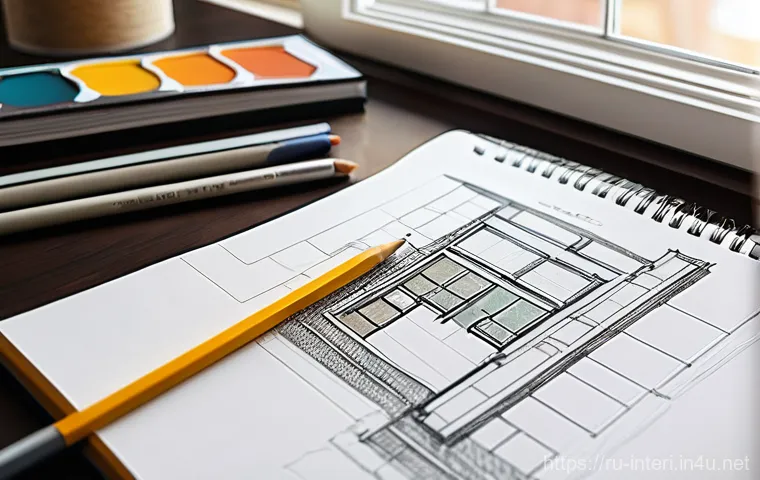 실내건축기사 실기 시험 기출문제 - **Creative Conceptualization: The Designer's Sketchbook**
A vibrant image of a female interior d...