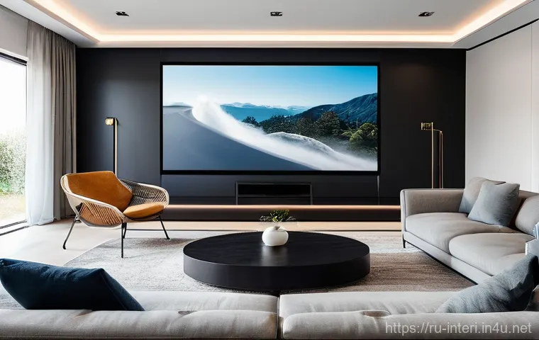 실내건축에서 CAD 사용 방법 - **Prompt:** A warm, inviting scene in a modern living room. A diverse couple (30s-40s) is seated com...