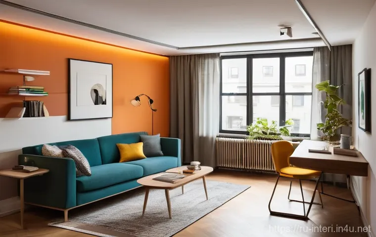 실내건축 실습 중 자주 실수하는 포인트 - **Prompt: The Evolution of a Small Apartment: From Cluttered to Harmonious Zoning**
"A split ima...