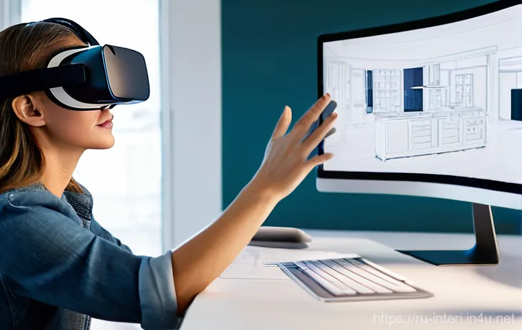 실내건축 자격증 시험 변경 사항 업데이트 - **Prompt:** "A diverse group of professional interior designers, both male and female, in a bright, ...