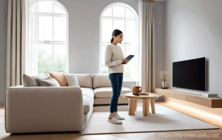 실내건축에서 3D 모델링 활용법 - **Prompt 1: Immersive Home Vision**
    A young, elegantly dressed couple in their late 20s to early...