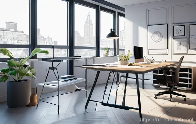 실내건축 실기 시험의 합격 방법들 - **Sustainable and "Quiet Luxury" Living Space:**
    A sophisticated living room designed with a foc...