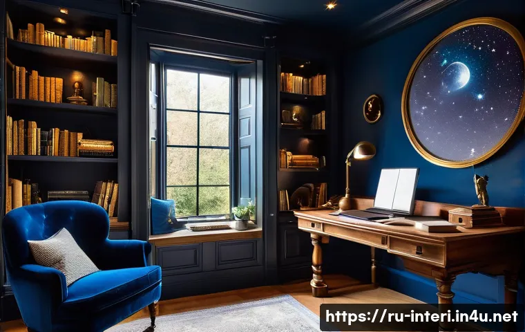 실내건축 실기 시험의 주요 포인트 - A cozy and personalized home office, designed to perfectly reflect the personality of a passionate a...